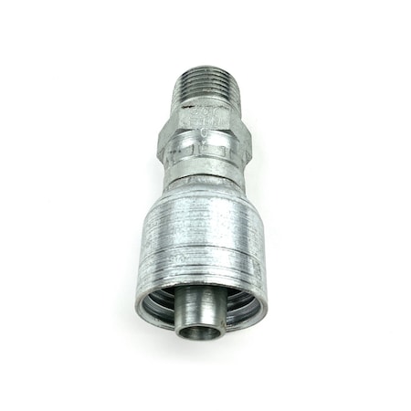 Eaton Fitting, Hyd, Weathergrip, Male Pipe Swivel, 1/2-14 Thread, -08 Hose, 3.13 Lng 08Z-J08